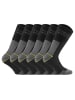Rohner Socken 6er Pack in Schwarz/Grau
