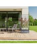 relaxdays Pflanzkasten "Spalierwand" in Grau - (B)71,5 x (H)171 x (T)32 cm