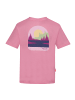 Trollkids T-Shirt Gryllefjord Panorama (GOTS) in candy pink/fresh berry
