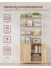 VASAGLE Bücherregal Barnet in Eichenfarbe-Weiß - (B)60 x (H)159.5 x (T)24 cm