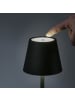 MARELIDA LED Akku Tischlampe 3 Lichtfarben USB Touchfunktion H: 38cm in schwarz