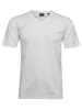 Ragman Softknit T-Shirt V-Ausschnitt in Weiß