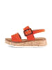 Gabor Plateau Sandalen in orange