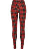 Urban Classics Urban Classics Damen Ladies Soft AOP Leggings in redcheck