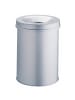 Durable Papierkorb Safe rund 15l metallic silber