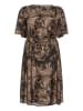KAFFE curve Kleid KCjamia Regular fit in Brown Graphic Print