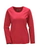GOLDNER T-Shirt mit Rundhals in dunkelrot