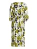 CARTOON Blumenkleid mit Bindegürtel in White/Mint