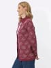 Sieh an! Strickjacke in malve-ecru-gemustert