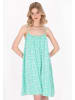 myMo Women Dress in turquoise white