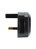 Intirilife 4x Steckdosen Adapter - UK Typ G auf USA in SCHWARZ