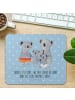 Mr. & Mrs. Panda Mauspad Koala Familie mit Spruch in Blau Pastell