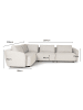 ebuy24 Ecksofa Bergen Beige 205 x 297 cm