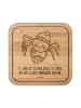 Mr. & Mrs. Panda Bierdeckel Spinne Agathe Kaffee mit Spruch in Transparent