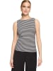 Zero  Basic Shirt mit U-Boot-Ausschnitt in Black/White