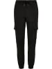 Urban Classics Urban Classics Damen Ladies Knitted Denim High Waist Cargo Pants in black