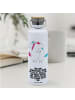 Mr. & Mrs. Panda Trinkflasche Einhörner Umarmen mit Spruch in Weiß