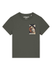 wat? Apparel T-Shirt Tarot The Lovers in Khaki