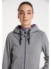 myMO ATHLSR Damen Funktionsjacke in Grau Melange Flieder