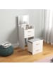 HOMCOM Schminktisch mit Hocker in Weiß 48L x 40B x 90H cm