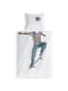 Carpe Sonno Kinderbettwäsche 135x200 Skater in weiß