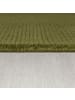 KADIMA DESIGN Wollteppich Uni-Design mit Bordüre, rutschfest, 100% Wolle Teppich in Grün