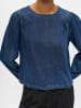 Object Bluse in Dark Blue Denim