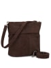 Zwei Mademoiselle M8 - Schultertasche 25 cm (cord-espresso) in nubuk-espresso
