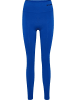 Hummel Sportleggings "Tif Seamless High Waist Tights" in Blau