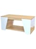 möbel-direkt Couchtisch In drei Dekorfarben in weiß/Eiche-Nachbildung