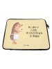 Mr. & Mrs. Panda Laptop Tasche Igel Wein mit Spruch in Gelb Pastell