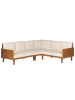 Beliani 2-tlg Sitzgruppe BARATTI in Braun/Beige