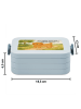 Mr. & Mrs. Panda MEPAL Bentobox Hund Flauschig Design mit Spruch in Blau Pastell