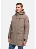 STONE HARBOUR Wintermantel Netaan XX in Stone Brown
