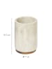 5five Simply Smart Zahnbürstenbecher COME in Beige, Ø 7 cm