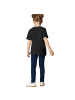 tectake Einfarbiges T-Shirt für Kinder, schwarz