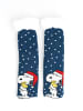 Snoopy Peanuts Snoopy Hüttensocken Haussocken Kuschelsocken Wintersocken in blau/weiß