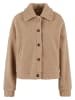 Urban Classics Urban Classics Ladies Short Sherpa Button Jacket in unionbeige