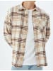 KOTON Shirt in Beige Kariert