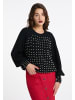 faina Strickpullover in schwarz