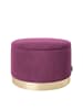 Playboy Pouf "SUE" in Purple - (B)55 x (H)35 x (T)55 cm