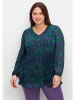 sheego by Joe Browns Bedruckte Chiffontunika in schwarz bedruckt