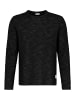 Eight2Nine Klassischer Pullover Gestrickt Rundhals Langarm in Dunkelgrau