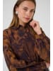 CULTURE Langarm - Hemd CUjustine Relaxed fit in Brown Abstract