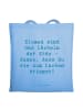 Mr. & Mrs. Panda Shopping Tasche Spruch Florist Erde Lächeln mit... in Sky Blue