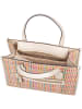 Guess Handtasche Silvana Compartment Tote Straw in Stone Multi