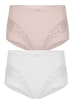 SUSA 2er Pack Miederslip London in NUDE weiss