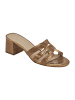 Les Tropéziennes par M Belarbi Ledersandalen mit Absatz von M.belarbi Livia Braun