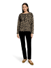 Betty Barclay Sweatshirt mit Kordelzug in Brown/Black