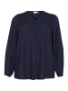 KAFFE curve Langarm-Bluse KCelse in Midnight Marine